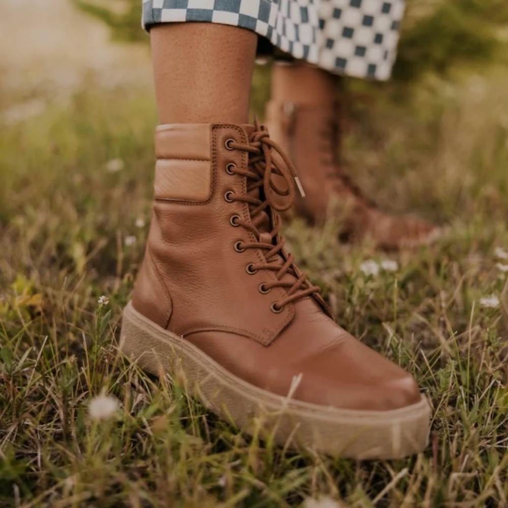 Roolee brown leather boots